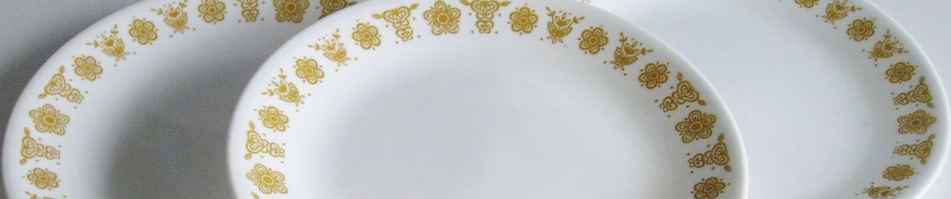 Vintage Corelle Butterfly Gold